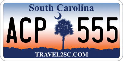 SC license plate ACP555