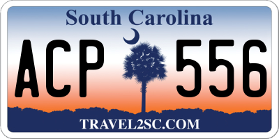 SC license plate ACP556