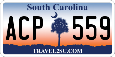 SC license plate ACP559
