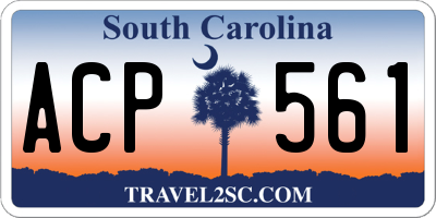 SC license plate ACP561
