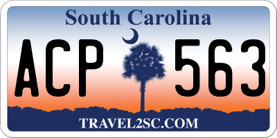 SC license plate ACP563
