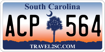 SC license plate ACP564