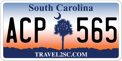 SC license plate ACP565