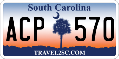SC license plate ACP570