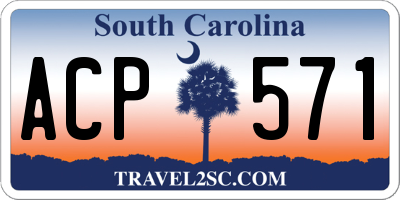 SC license plate ACP571