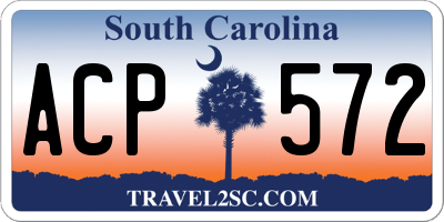 SC license plate ACP572