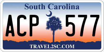 SC license plate ACP577