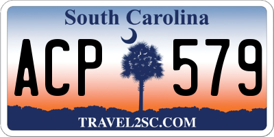 SC license plate ACP579