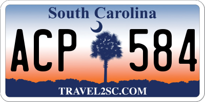 SC license plate ACP584