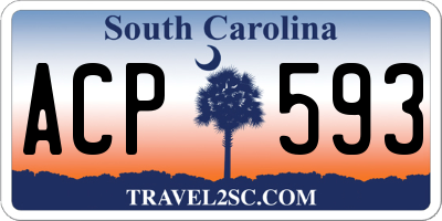 SC license plate ACP593