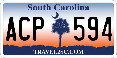 SC license plate ACP594
