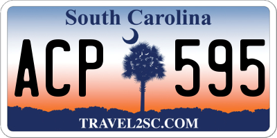 SC license plate ACP595