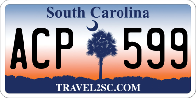 SC license plate ACP599