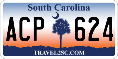 SC license plate ACP624