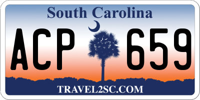SC license plate ACP659