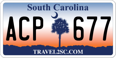SC license plate ACP677