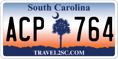 SC license plate ACP764