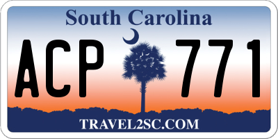 SC license plate ACP771