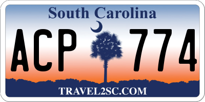 SC license plate ACP774