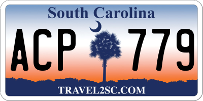 SC license plate ACP779