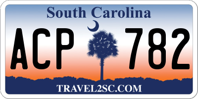 SC license plate ACP782