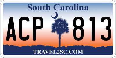 SC license plate ACP813