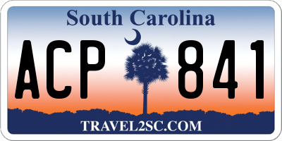 SC license plate ACP841