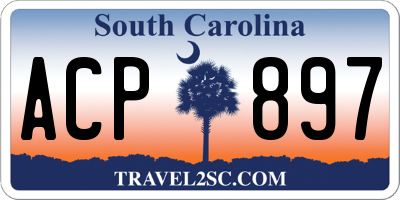 SC license plate ACP897