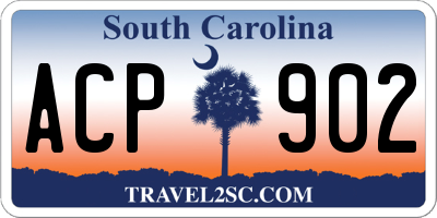 SC license plate ACP902