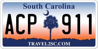 SC license plate ACP911