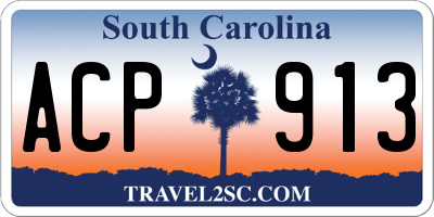 SC license plate ACP913