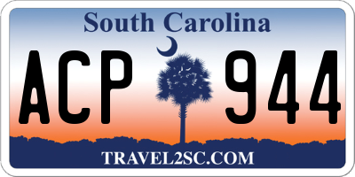SC license plate ACP944