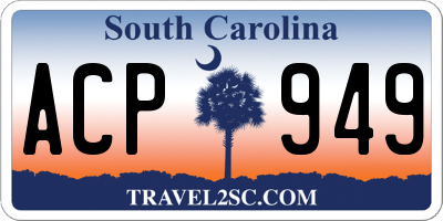 SC license plate ACP949