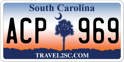 SC license plate ACP969
