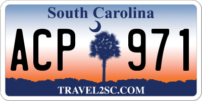 SC license plate ACP971