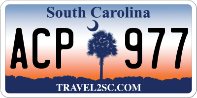 SC license plate ACP977