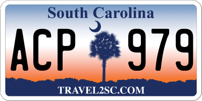 SC license plate ACP979