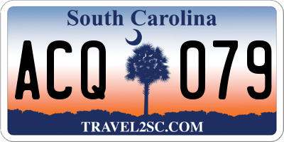 SC license plate ACQ079