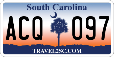 SC license plate ACQ097