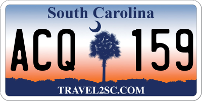 SC license plate ACQ159
