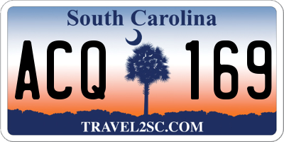 SC license plate ACQ169