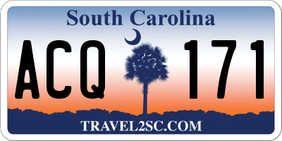 SC license plate ACQ171