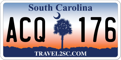SC license plate ACQ176