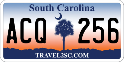 SC license plate ACQ256