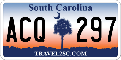 SC license plate ACQ297