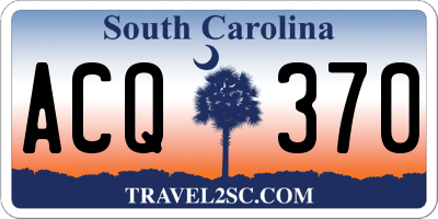 SC license plate ACQ370