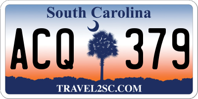 SC license plate ACQ379
