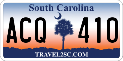 SC license plate ACQ410