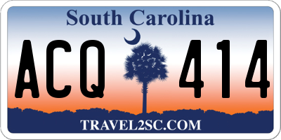 SC license plate ACQ414