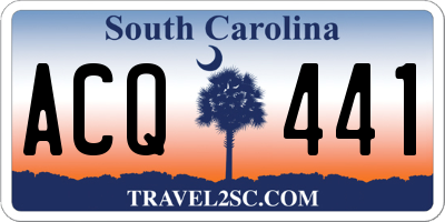 SC license plate ACQ441